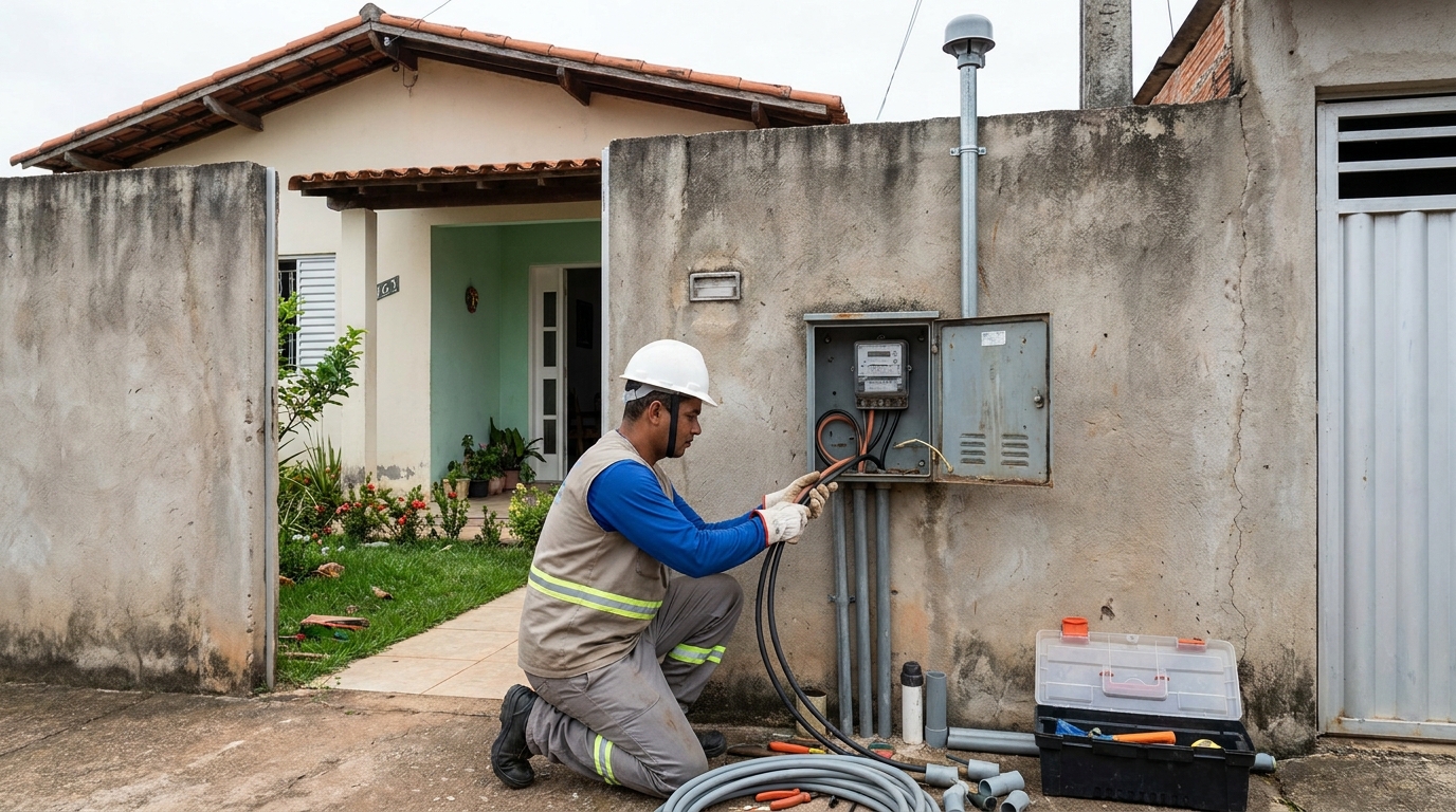 Instalacao de padrao de energia em Salvador‑BA